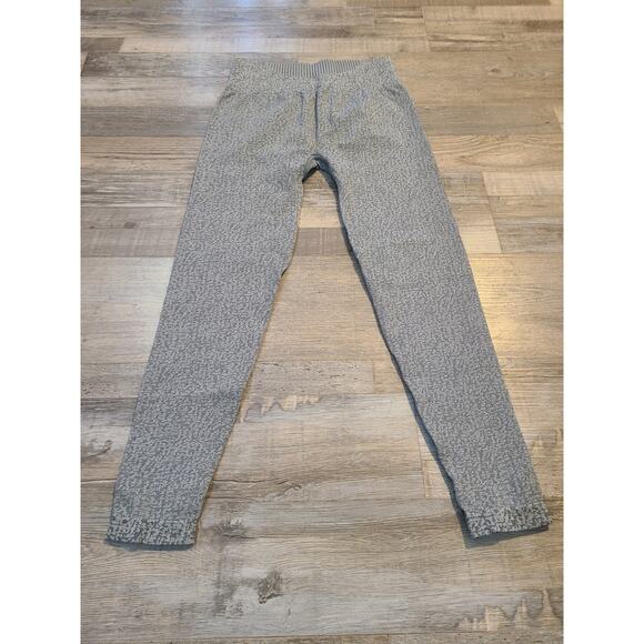 Gymshark large marl seamless light grey athletic leggings new with tags - Picture 1 of 8